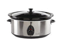 5 Quart Stainless Steel Slow Cooker with Glass Lid and Detachable Base G8391