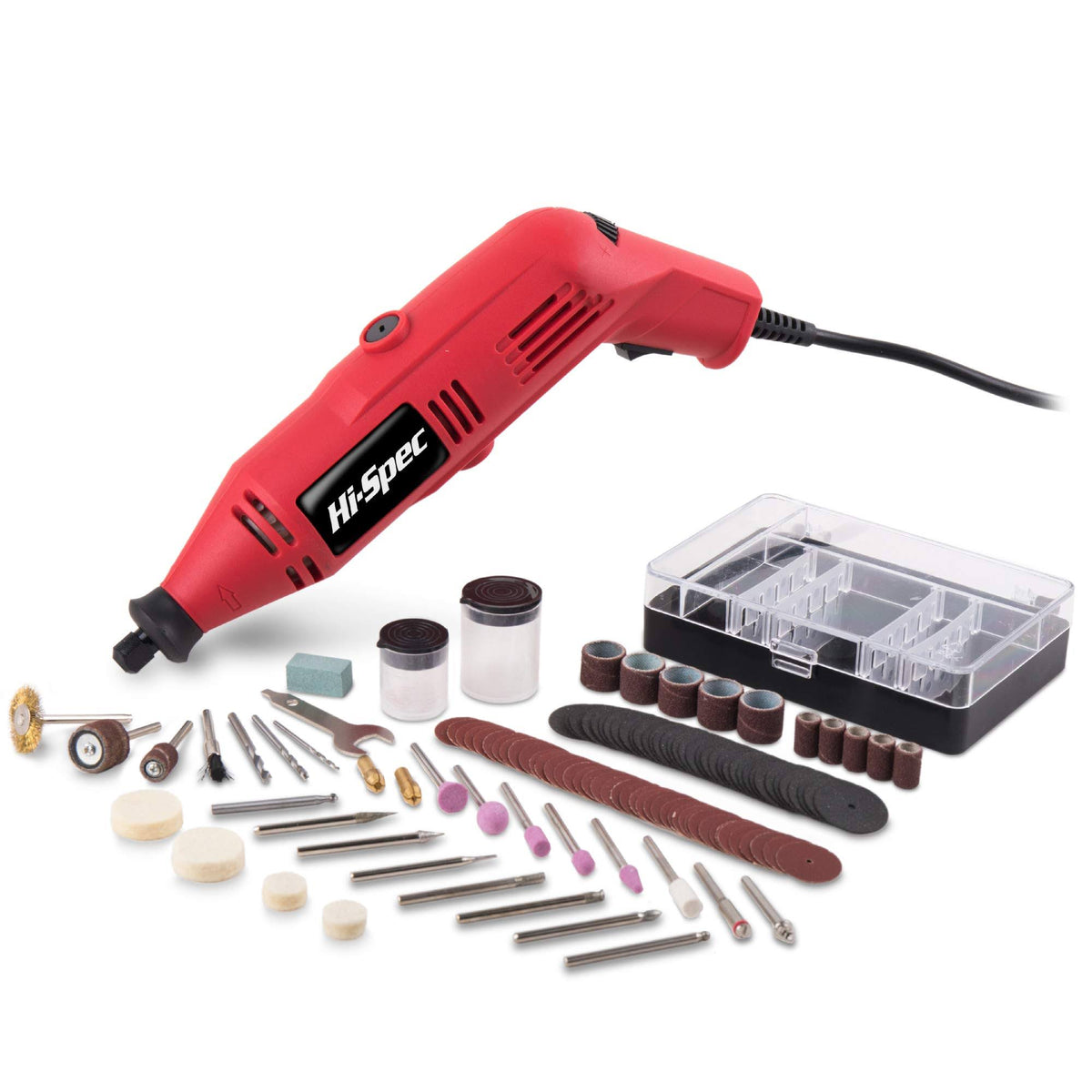 121 Piece 130W Corded Rotary Power Tool Kit Set M7710