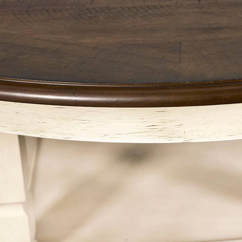White Round Counter Table D425