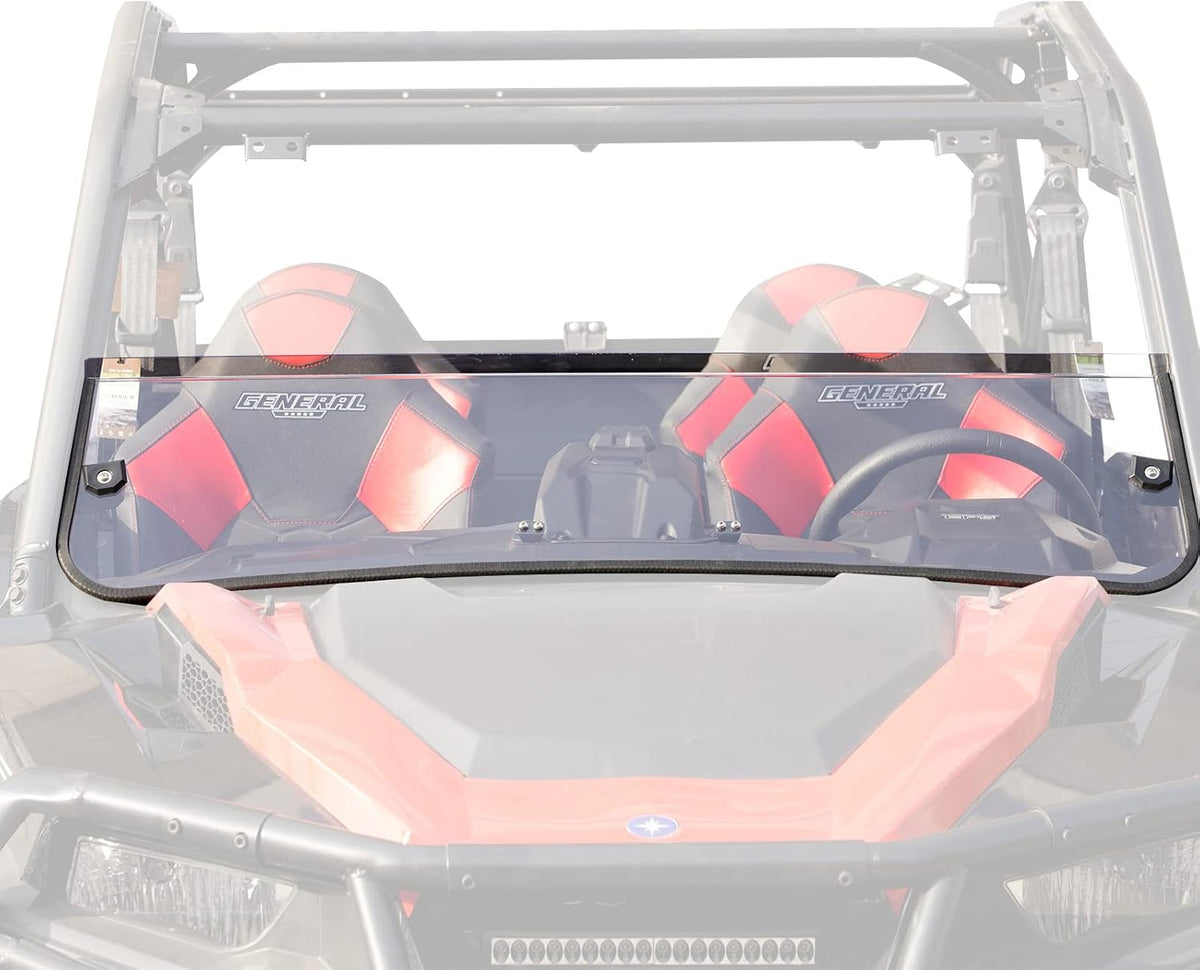 Rear Windshield for Polaris General 1000, Clear Polycarbonate G40822