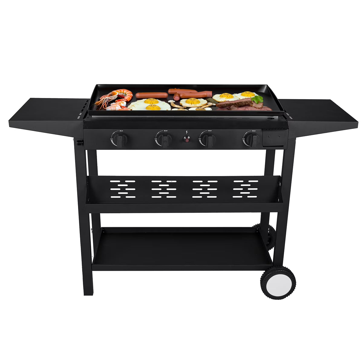 4-Burner Propane Gas BBQ Grill Cooking Station A4334
