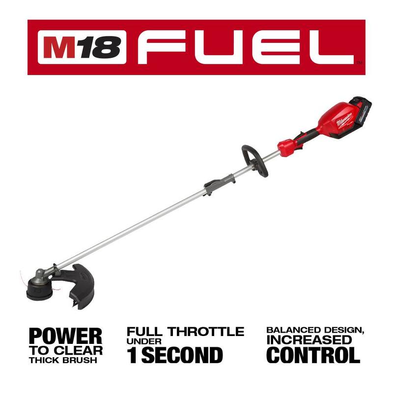 Lithium Ion Brushless Cordless String Trimmer Kit with Hedge Trimmer Attachment R166