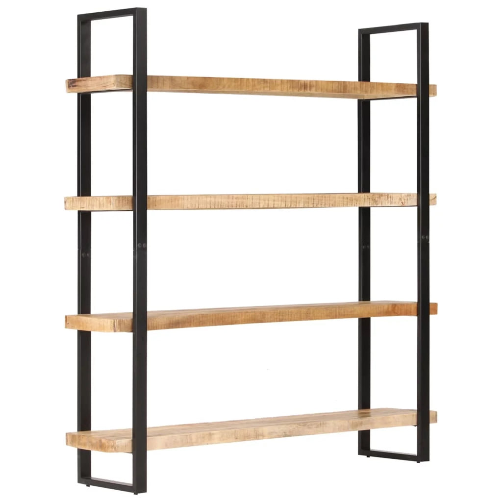 4-Tier Rough Mango Wood Bookcase B30098