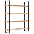 4-Tier Rough Mango Wood Bookcase B30098