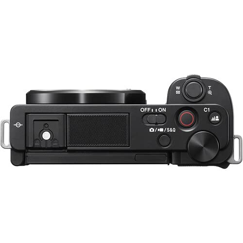 Black Mirrorless Camera with 64GB Memory Card V351