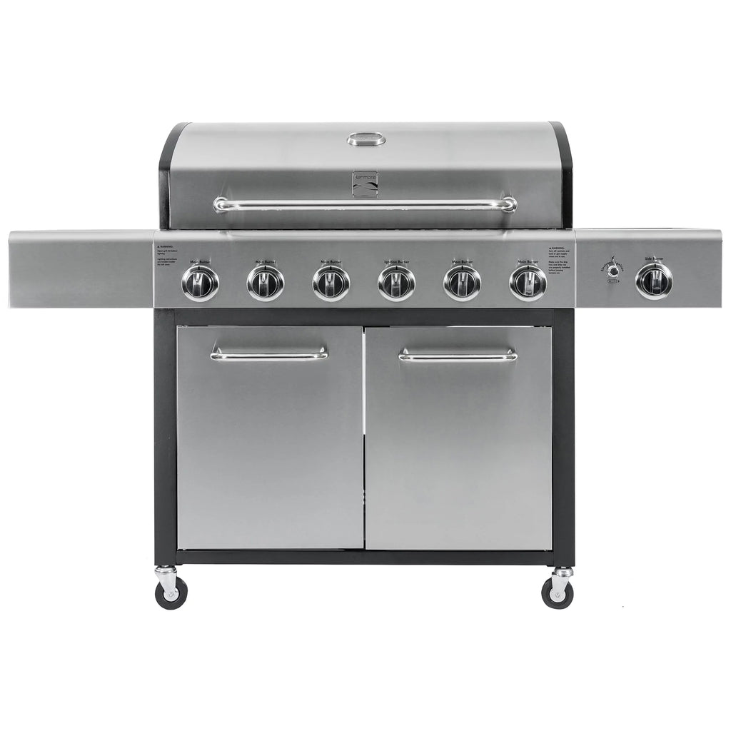 6-Burner Propane Gas Grill with Side Burner F30110
