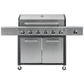 6-Burner Propane Gas Grill with Side Burner F30110