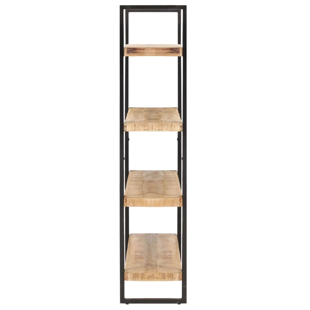 4-Tier Rough Mango Wood Bookcase B30098