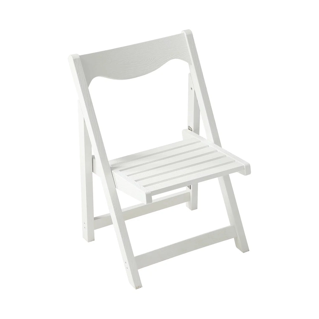 Foldable Small Table and Chair Set with 2 Chairs White Q51491