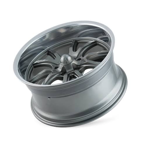 15x22 Grey Wheel with Polished Lip D494523