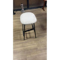 Bonded Leather High Back Accent Chair with Metal Legs A554