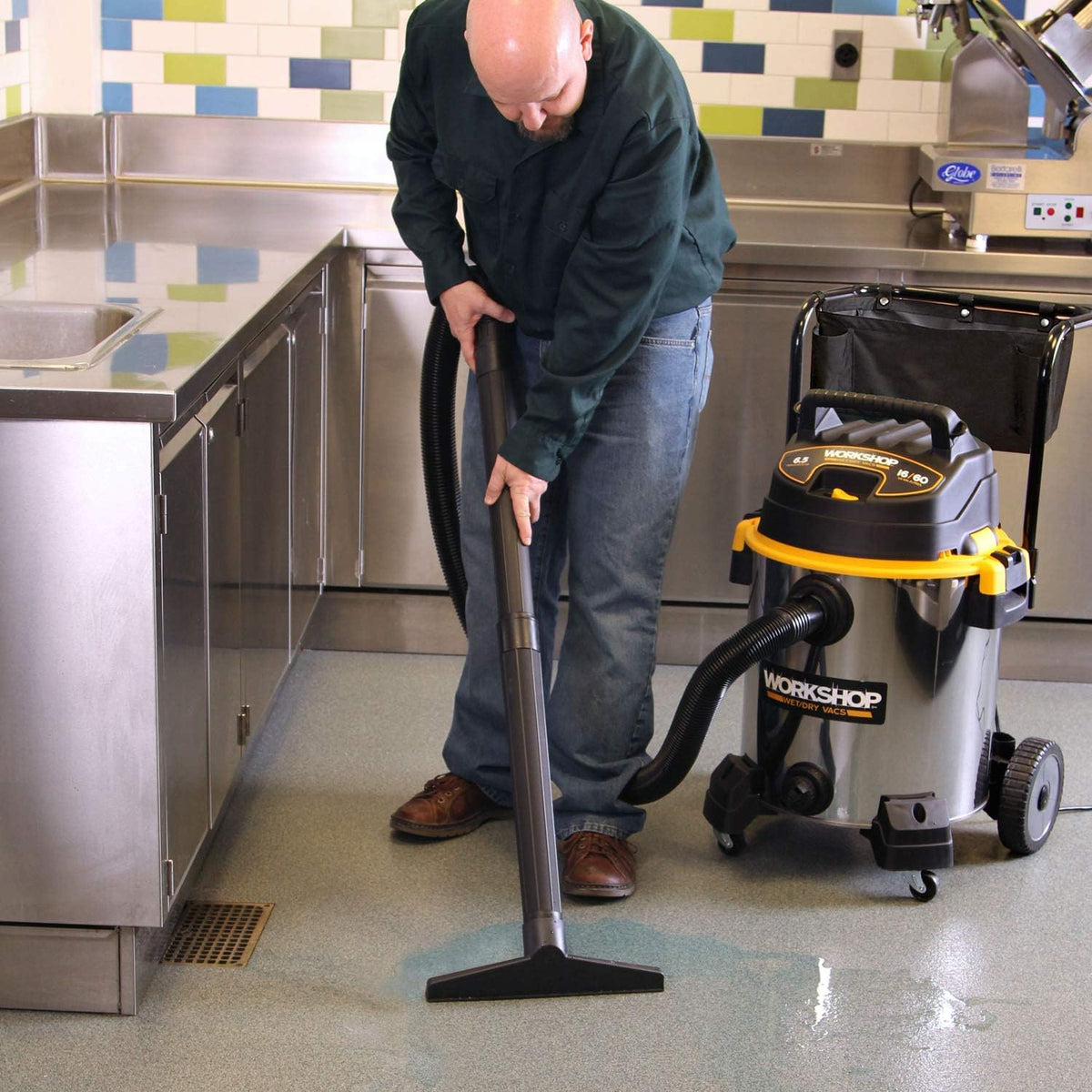 16-Gallon Stainless Steel Wet/Dry Vacuum Cleaner P756390