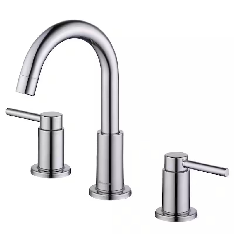 8 in. Widespread Double-Handle High-Arc Bathroom Faucet in Polished Nickel P788