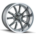15x22 Grey Wheel with Polished Lip D494523