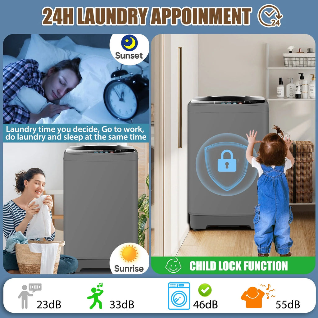 15.6lbs Fully Automatic Portable Washing Machine Z689