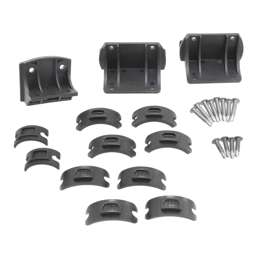 Galvanized Cast Steel Gate Safety Latch with Round Post Adapter Kit X7534