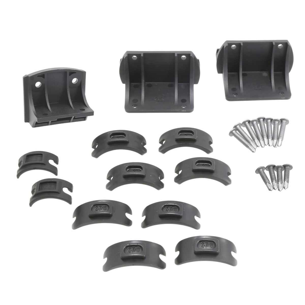 Galvanized Cast Steel Gate Safety Latch with Round Post Adapter Kit X7534