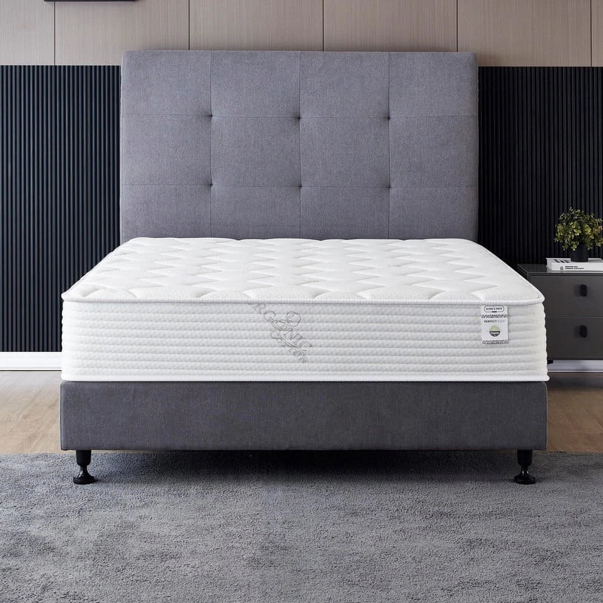 Twin Size 8 Inch Memory Foam Spring Hybrid Mattress J433