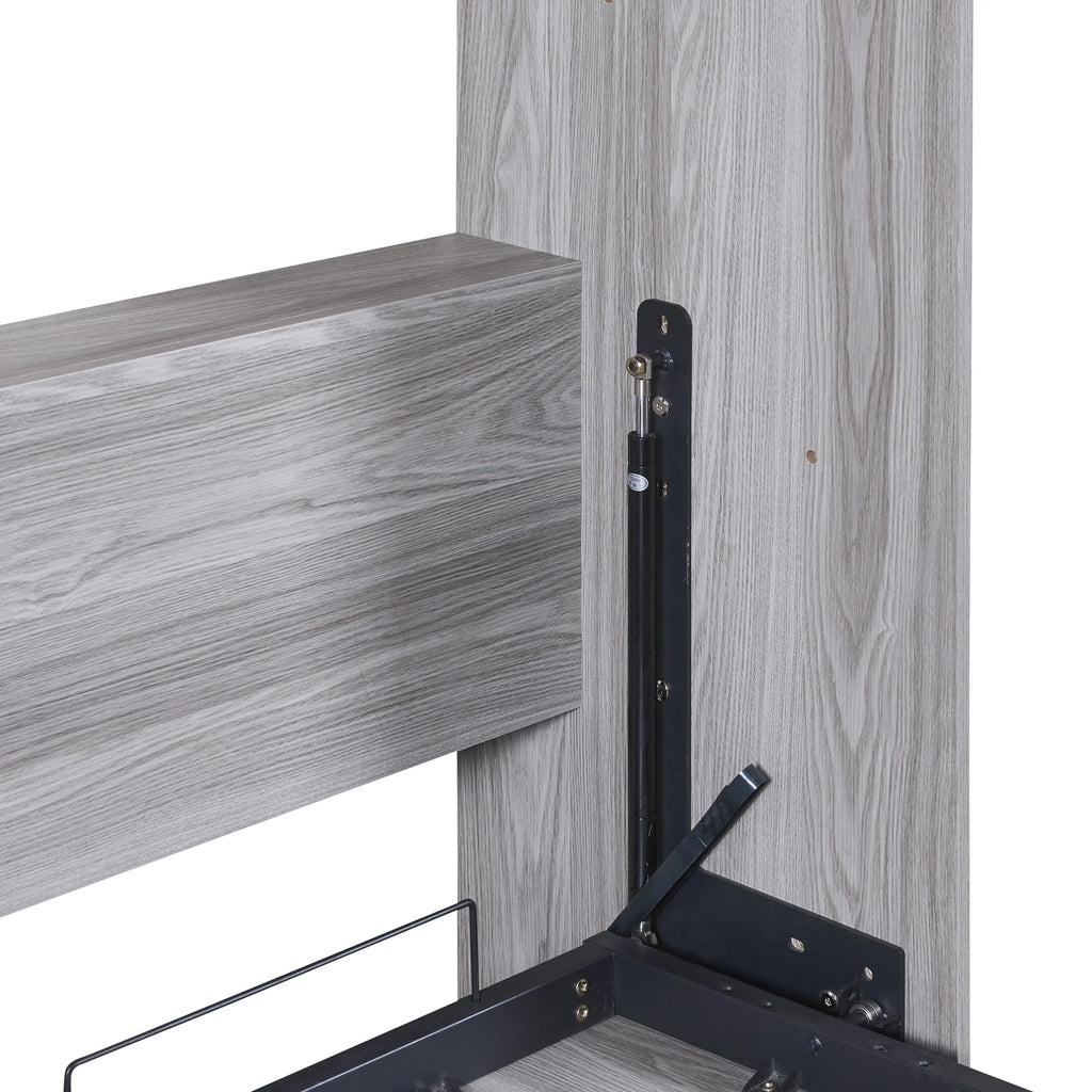Pine Wood Full Size Murphy Bed O3716