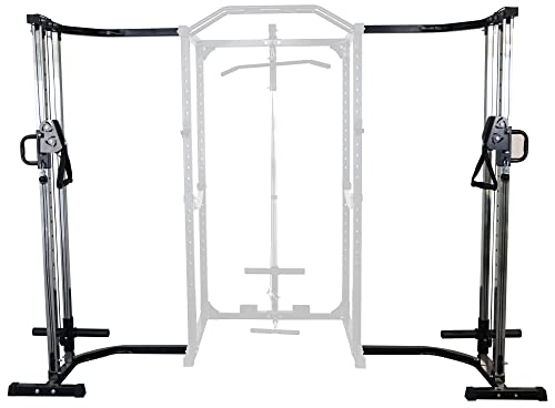 Adjustable Power Cage with J-Hooks and Safety Straps A43607