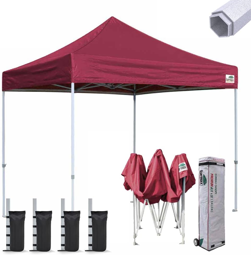 10'x10' Pop-up Canopy Tent with Heavy Duty Wheeled Carry Bag L884