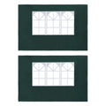 Green PE Party Tent Sidewall 2 pcs with Window R7260