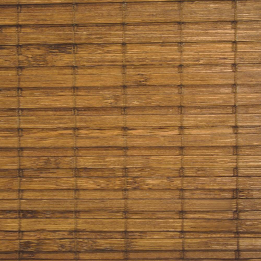 Cordless Maple Bamboo Roman Shade with Valance 35 in. W x 64 in. L M473732