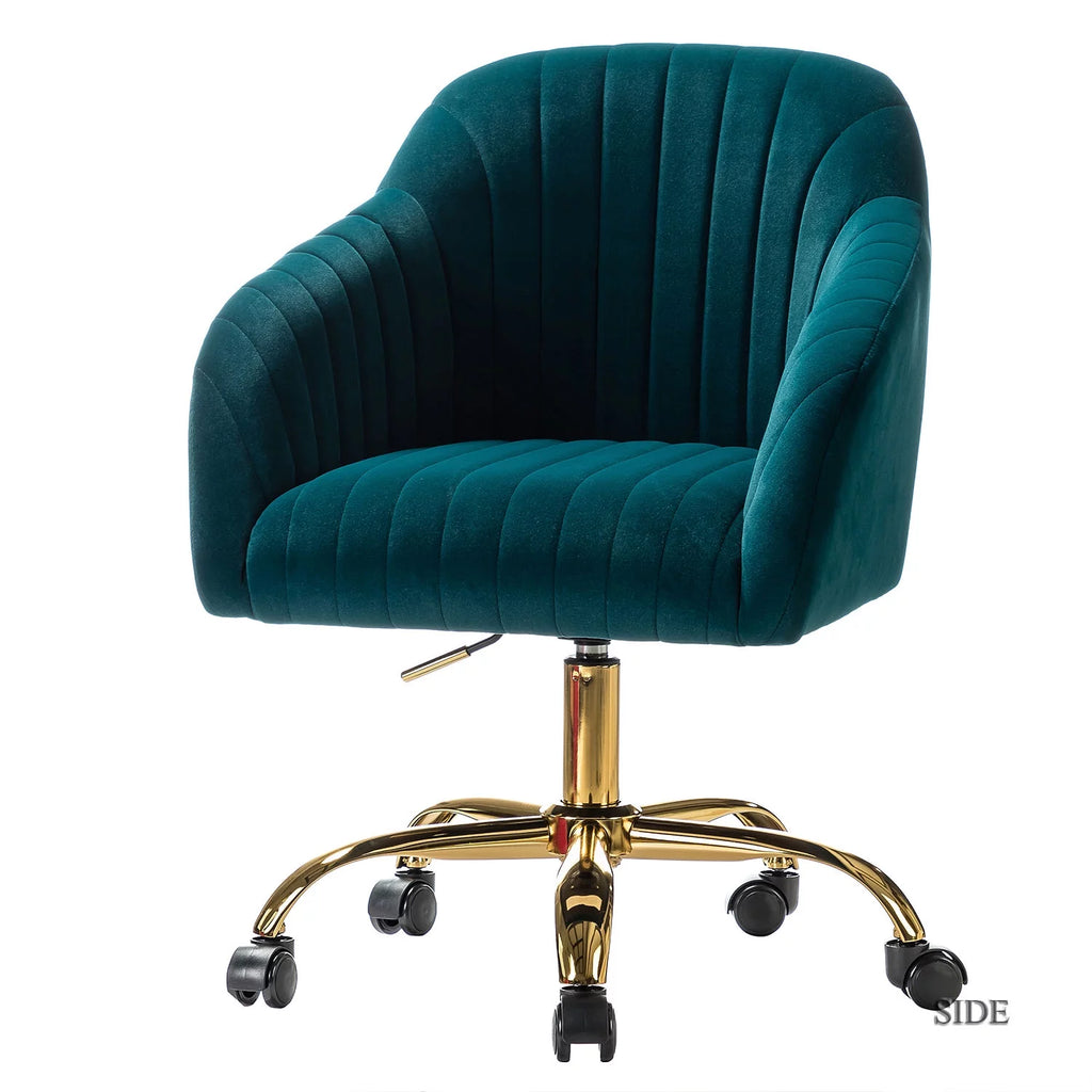 Green Velvet Adjustable Swivel Task Chair B154