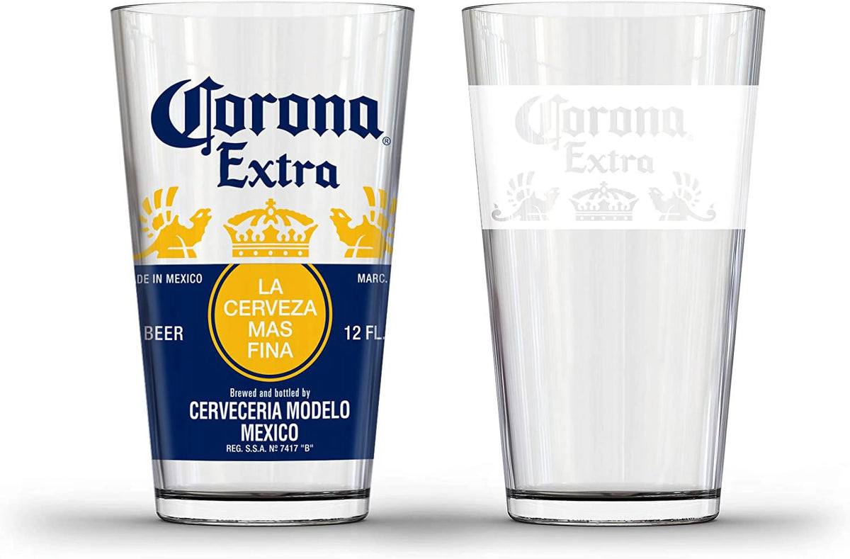 White Pub Glass Set of 2 K37653