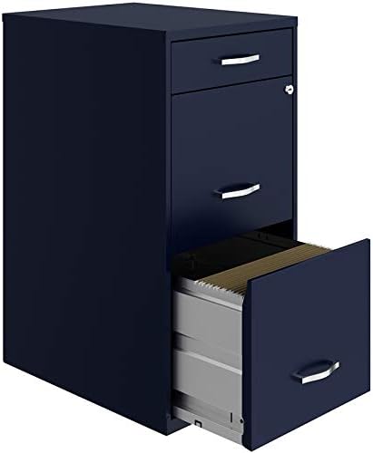 Black 3 Drawer Metal File Cabinet M962293
