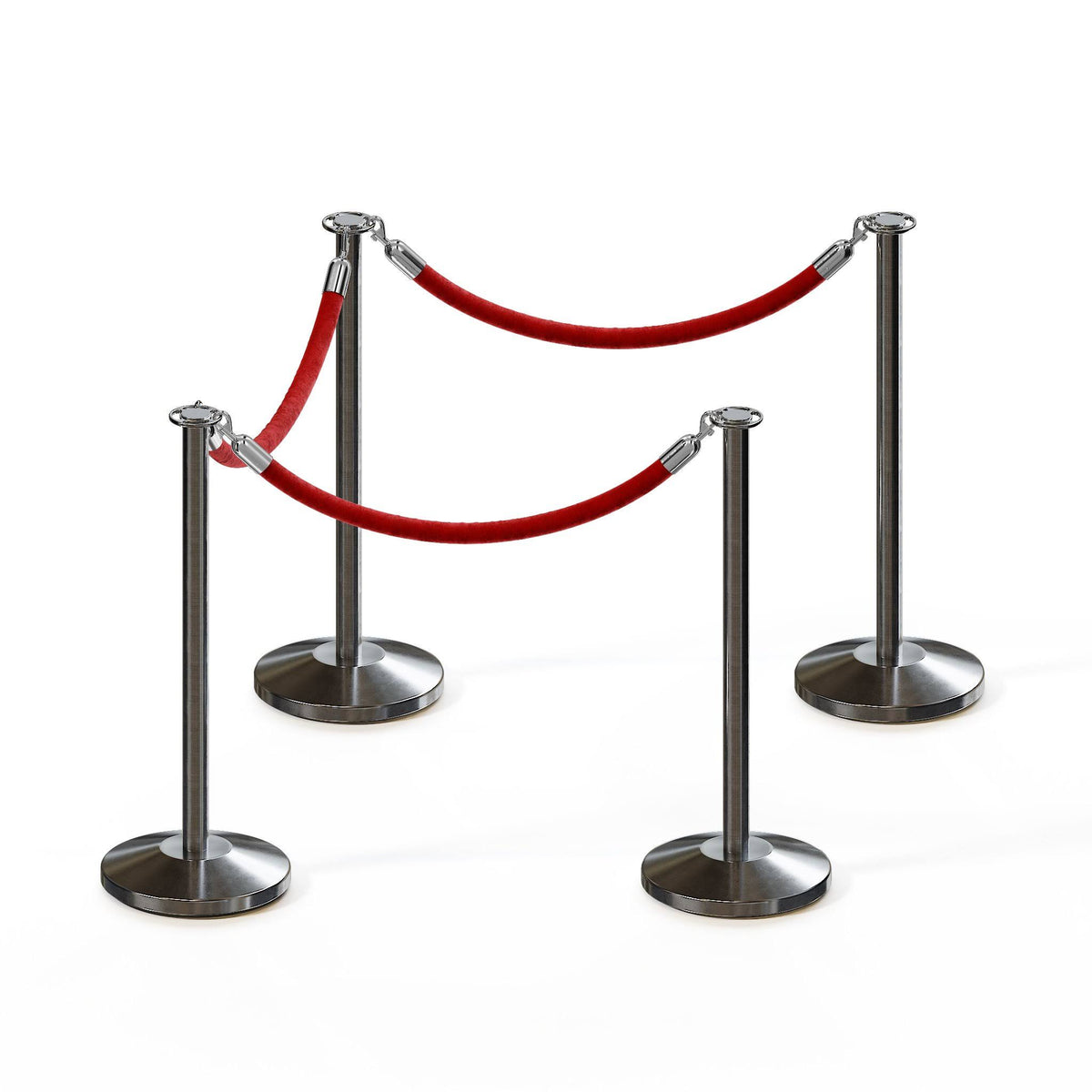 Velvet Rope Stanchion Kit with Sign Frame F66618