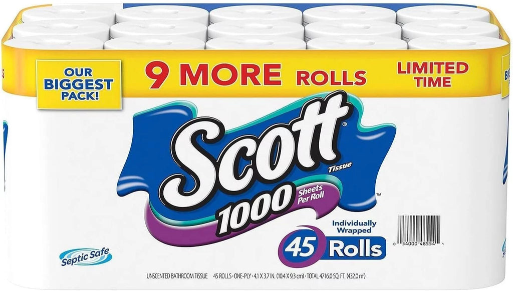 Bath Tissue 1000 Sheets 45 Rolls C2700