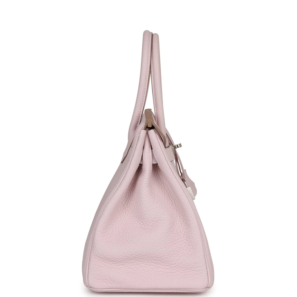 Mauve Pale Clemence Palladium Hardware Bag S19862