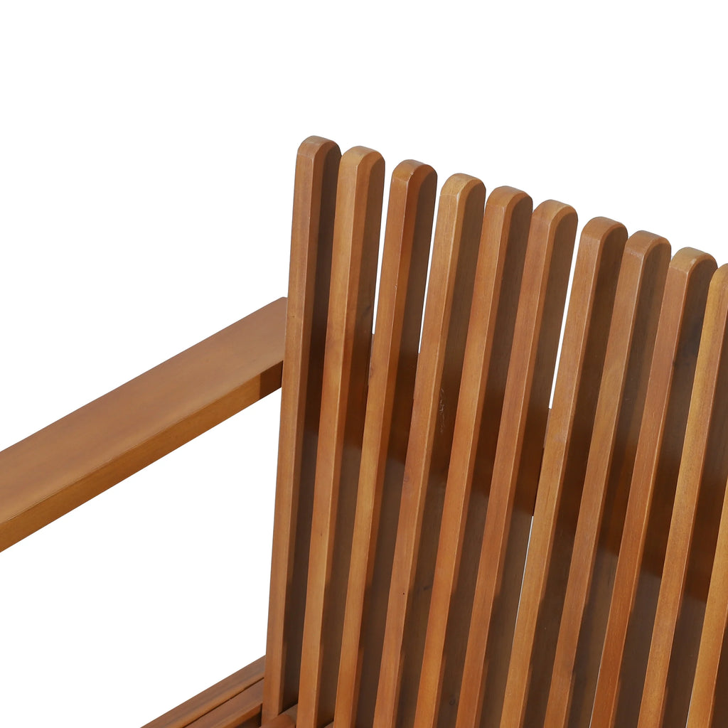 Acacia Wood Club Chairs, Set of 2 J583554