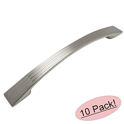 Satin Nickel Cabinet Hardware Arch Handle Pull 10 Pack S318