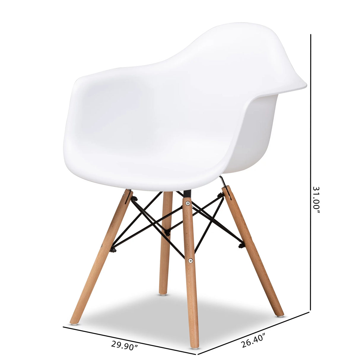 White Dining Chair Set of 4 E738