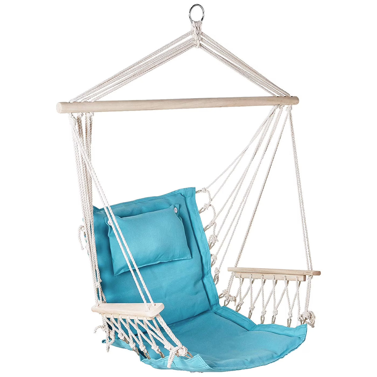 Aqua Blue Hanging Hammock Chair Y7584