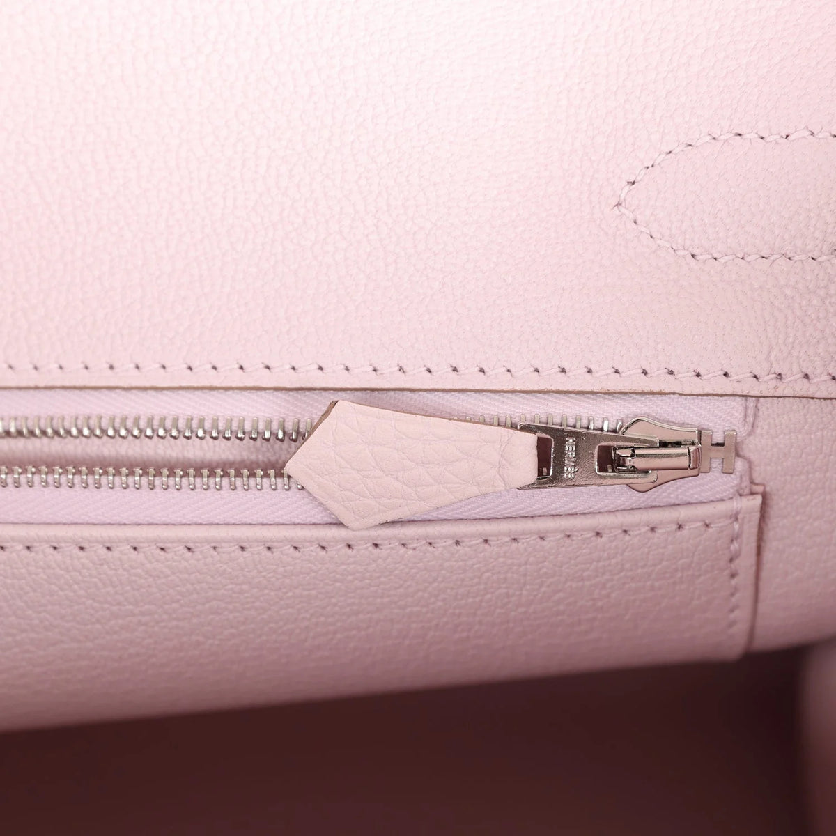 Mauve Pale Clemence Palladium Hardware Bag S19862