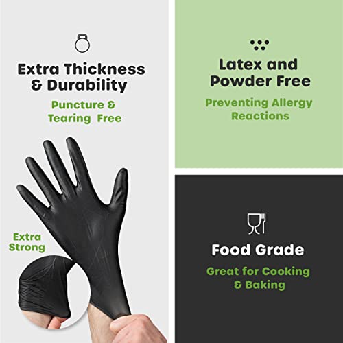 Black Nitrile Disposable Gloves W15278
