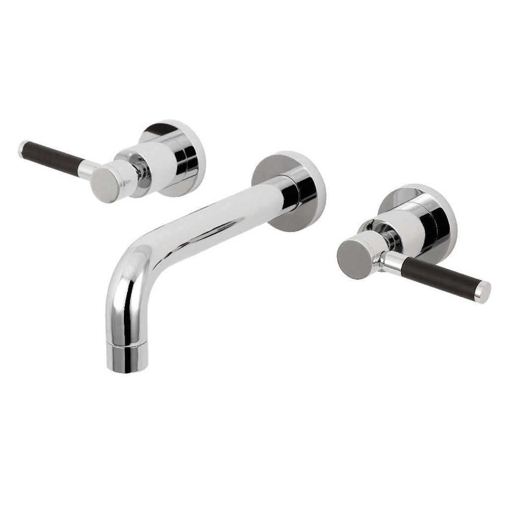 2-Handle Wall Mount Bathroom Faucet, Polished Nickel O983015