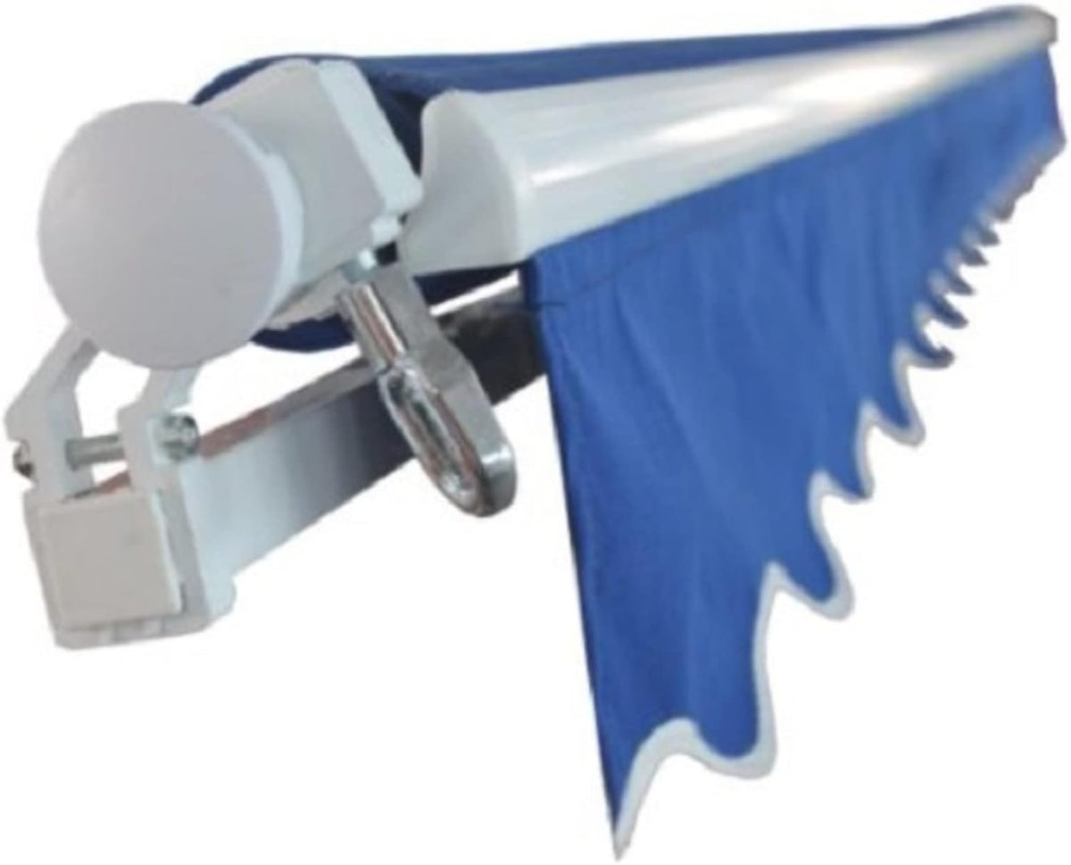 12 x 10 Feet Blue Retractable Patio Awning S6103