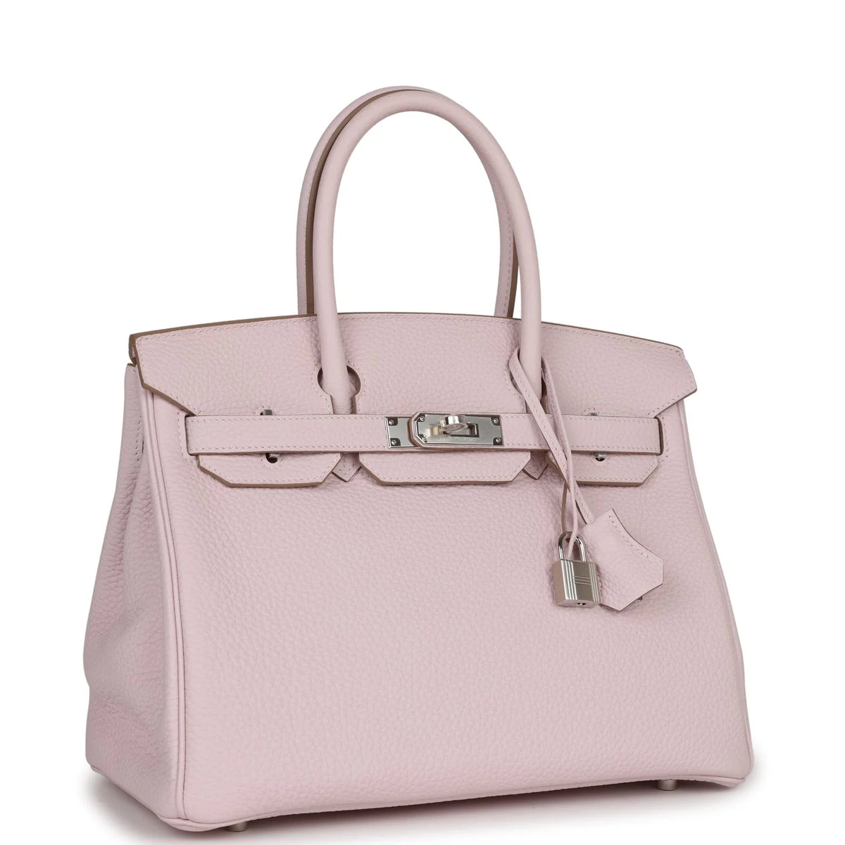 Mauve Pale Clemence Palladium Hardware Bag S19862