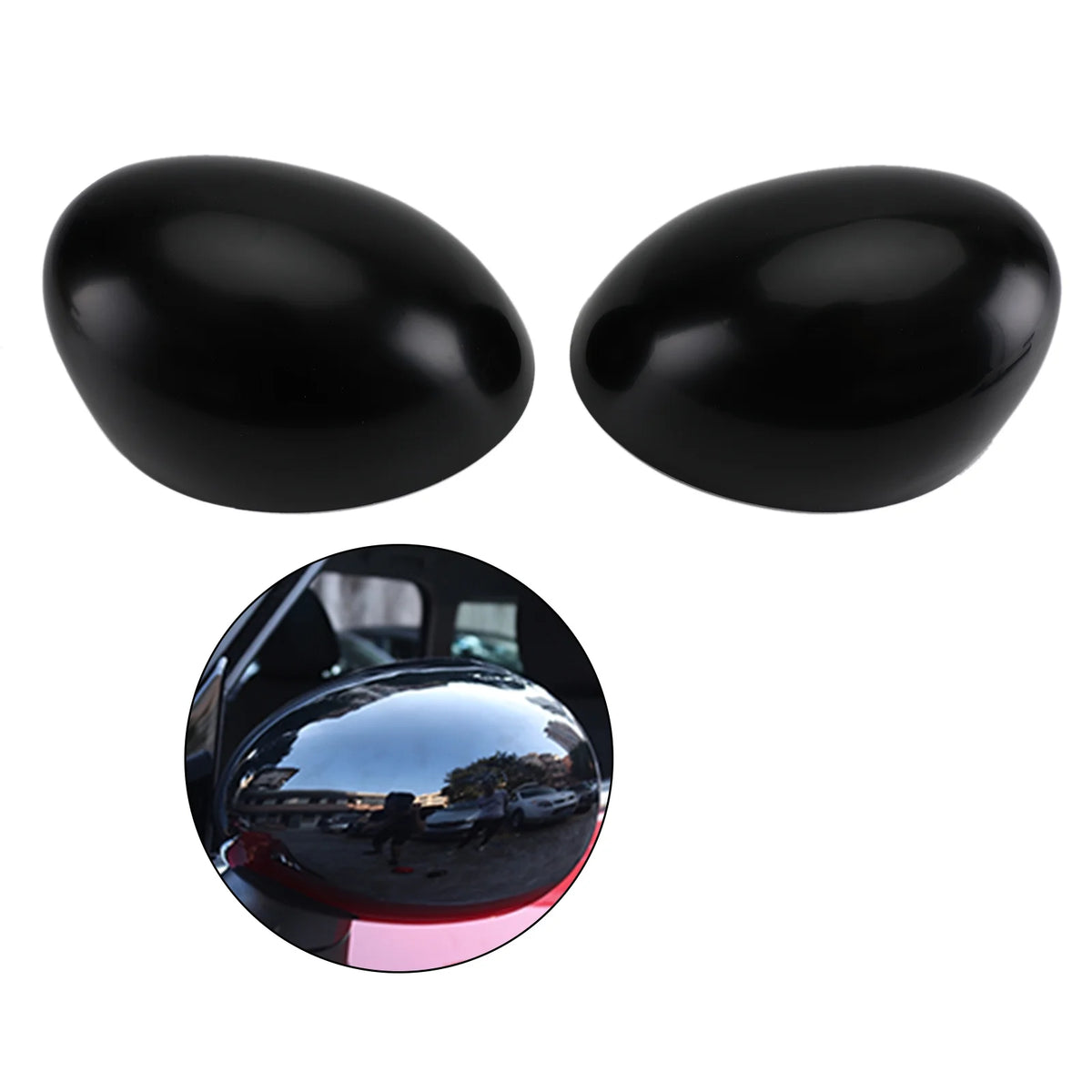 2 x Black Mirror Covers H591866