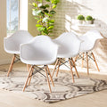 White Dining Chair Set of 4 E738