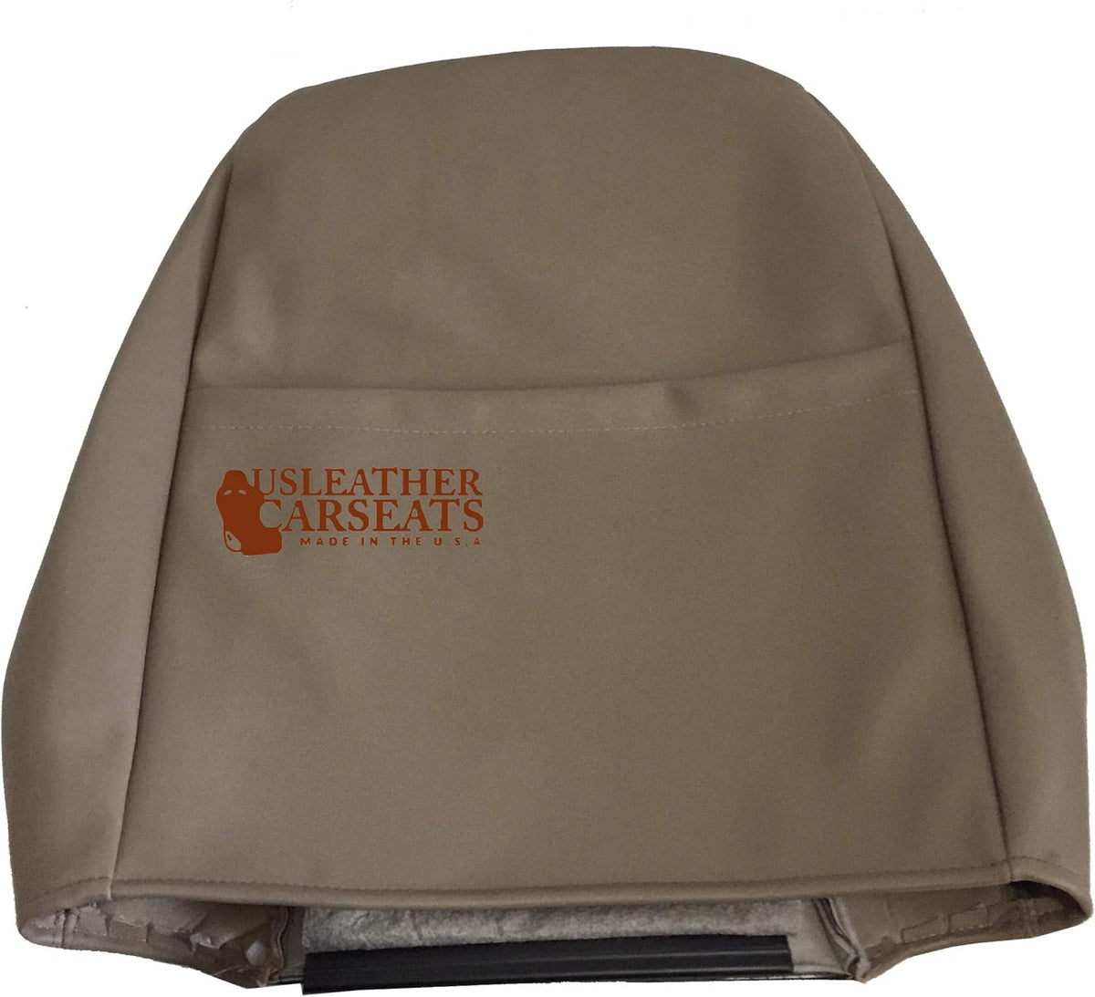 Perforated Leather Seat Cover Two Tone Tan E750782