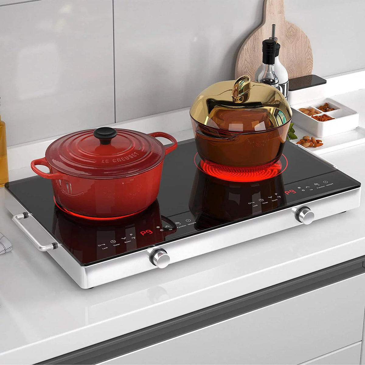 2 Burners 2400W Portable Electric Cooktop I8853