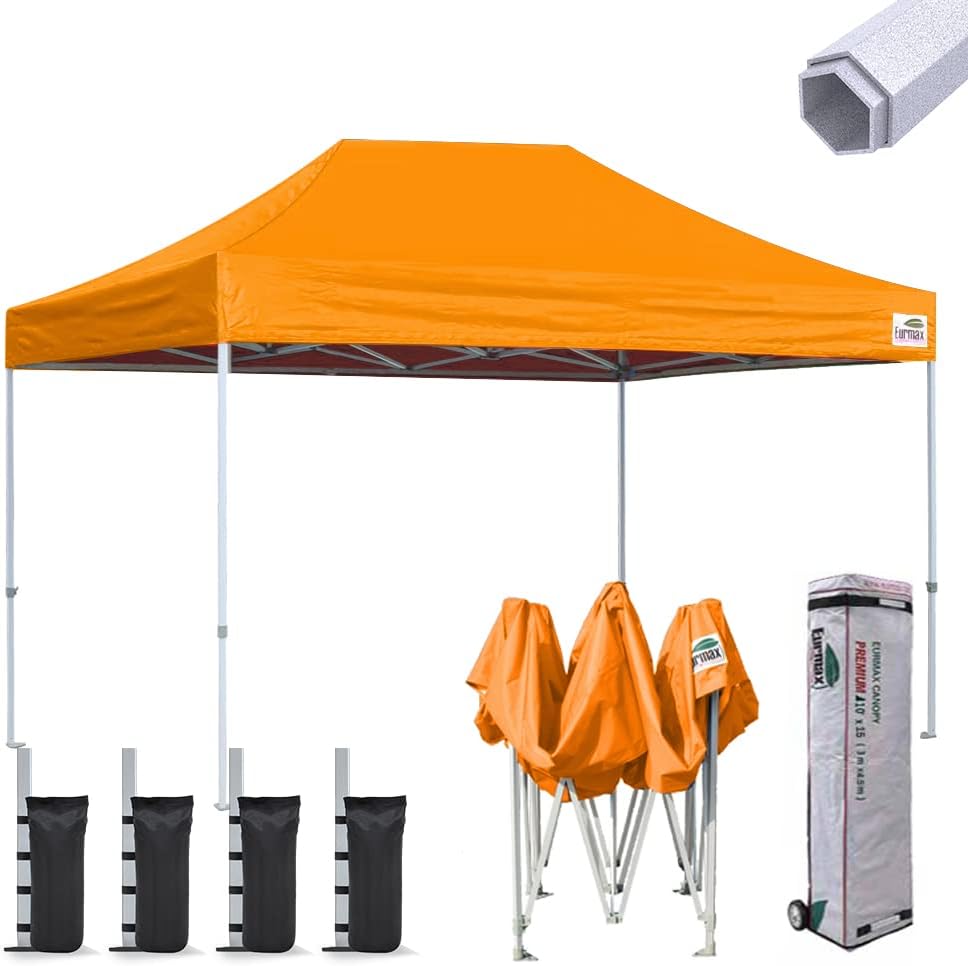 10'x10' Pop-up Canopy Tent with Heavy Duty Wheeled Carry Bag L884