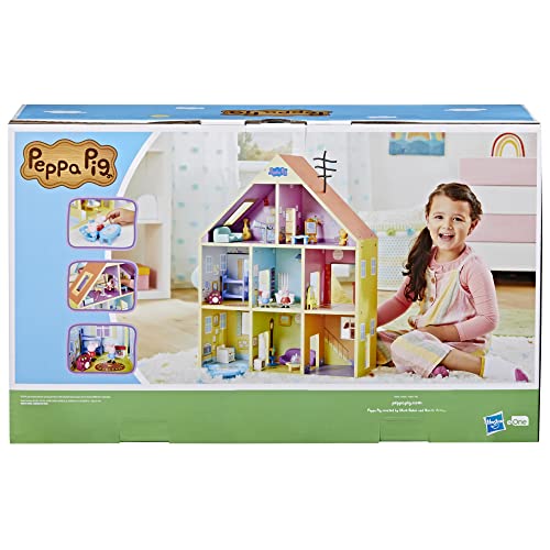 Wooden Playhouse with 2 Figures and 29 Accessories L635707