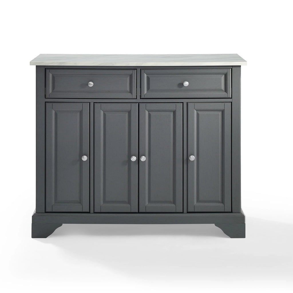 Gray Wood Kitchen Island Q350114